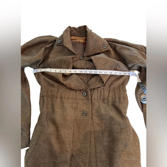 Unique designer rare ZSEGA 100% wool balloon sleeves lagenlook jacket coat S - Picture 10 of 16